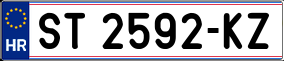 Trailer License Plate